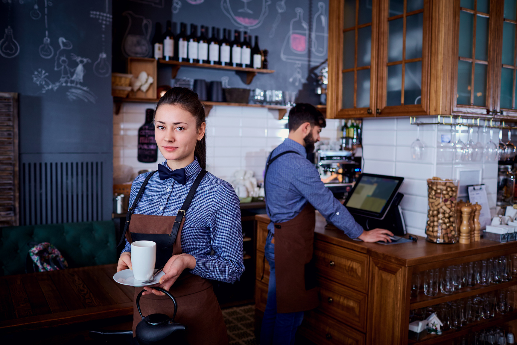 Waitress at Work